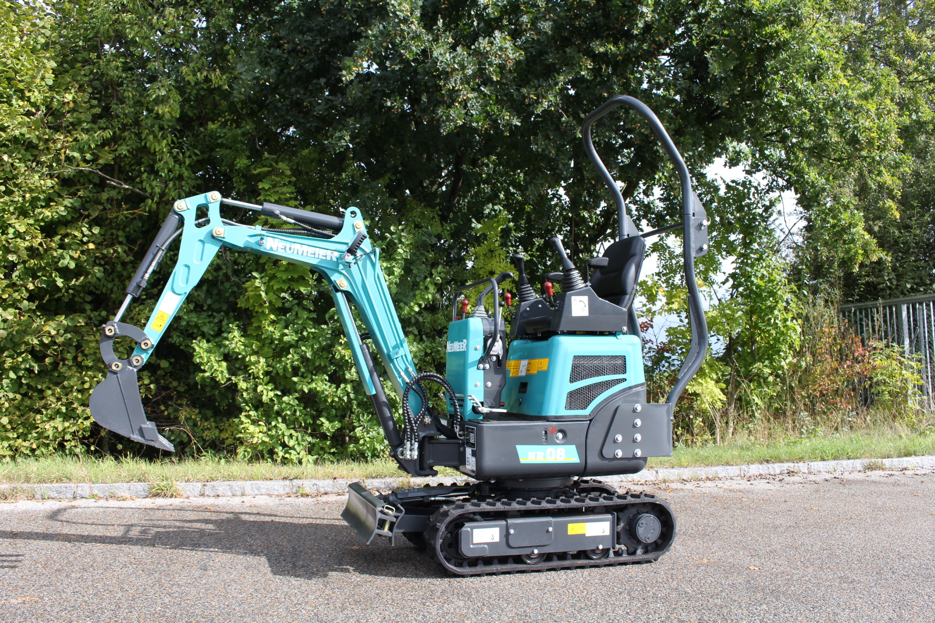 Minibagger in Aktion